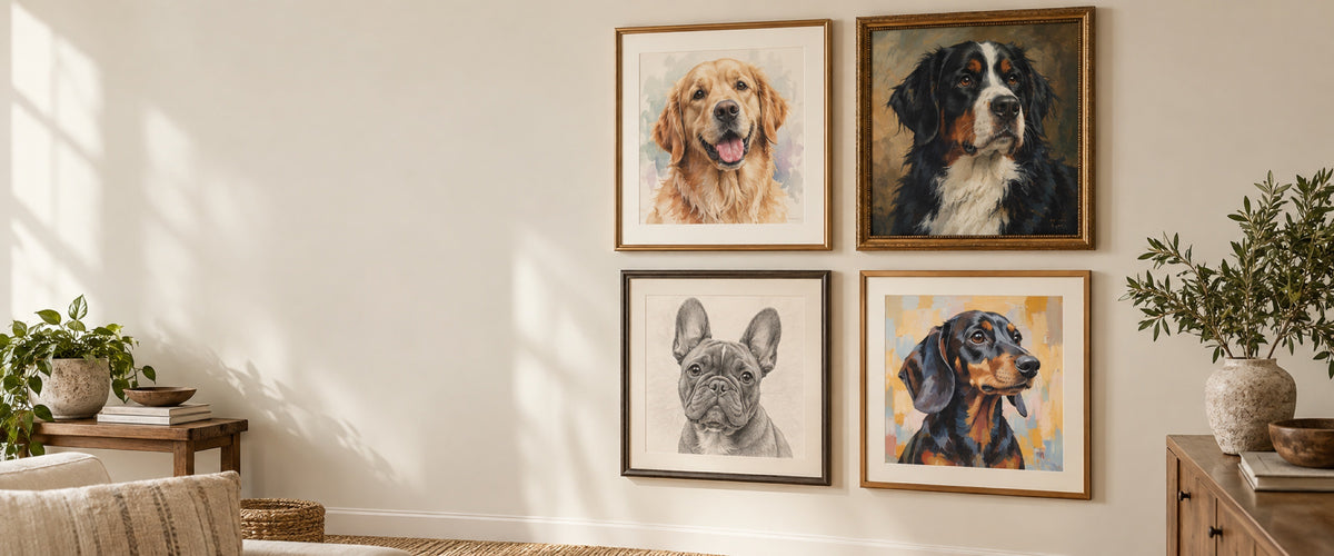 Retrato de cão a partir de foto