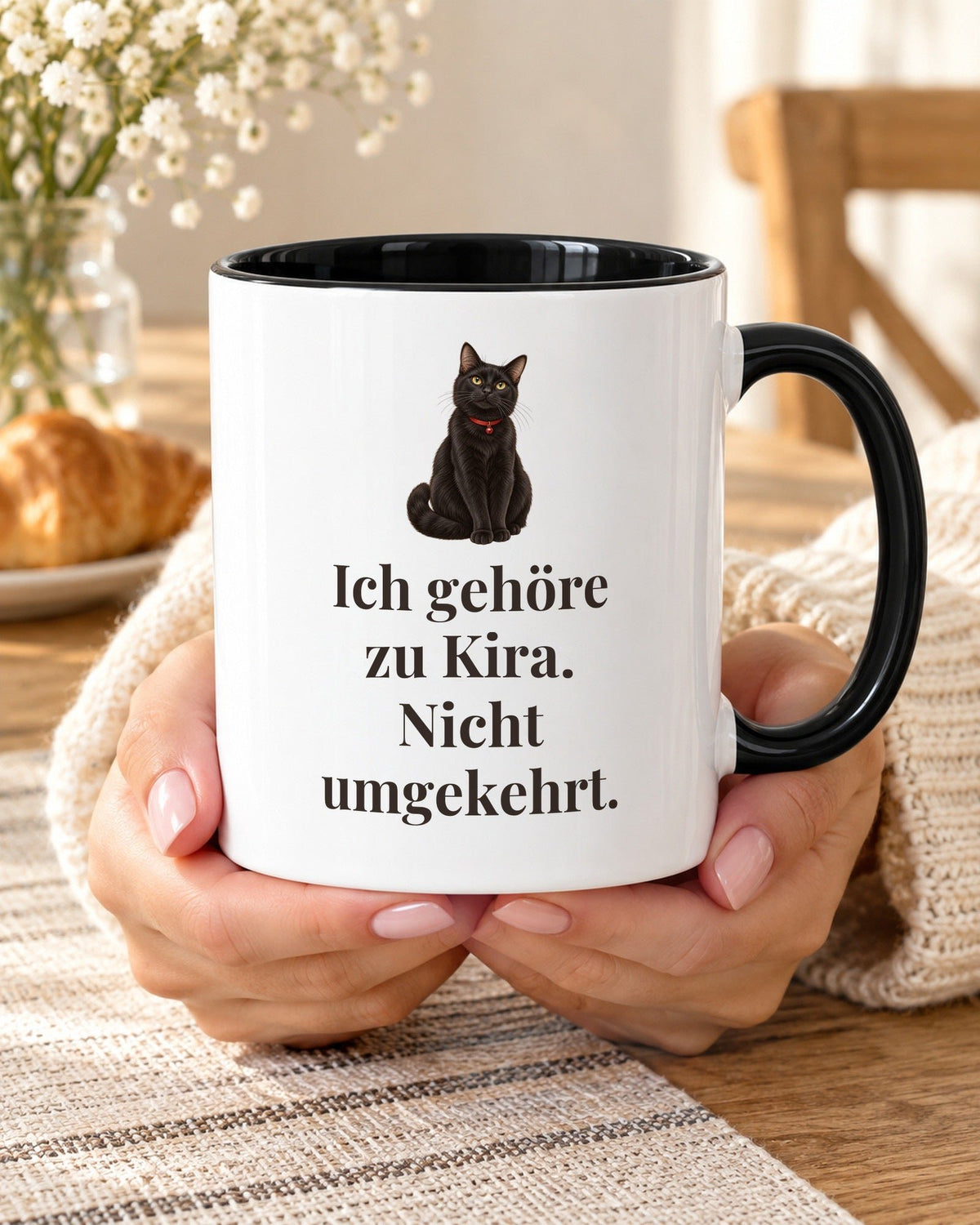 Katzentasse Ich gehöre zu Kira. Nicht umgekehrt. Gestaltungsbeispiel 10