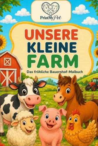 Unsere kleine Farm – Bauernhof-Malbuch – Cover