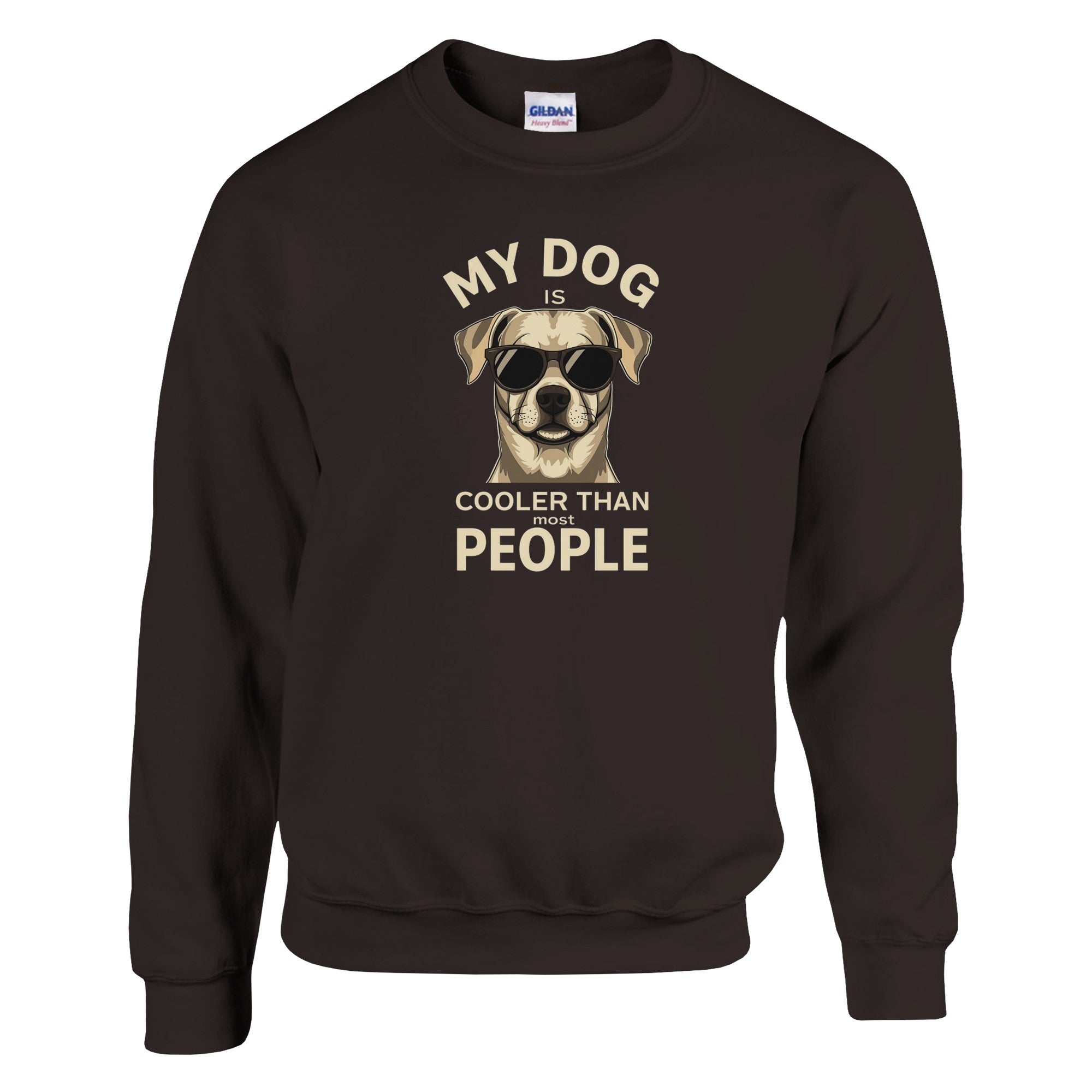 My Dog Is Cooler Than Most People Sweatshirt – Ansicht 2