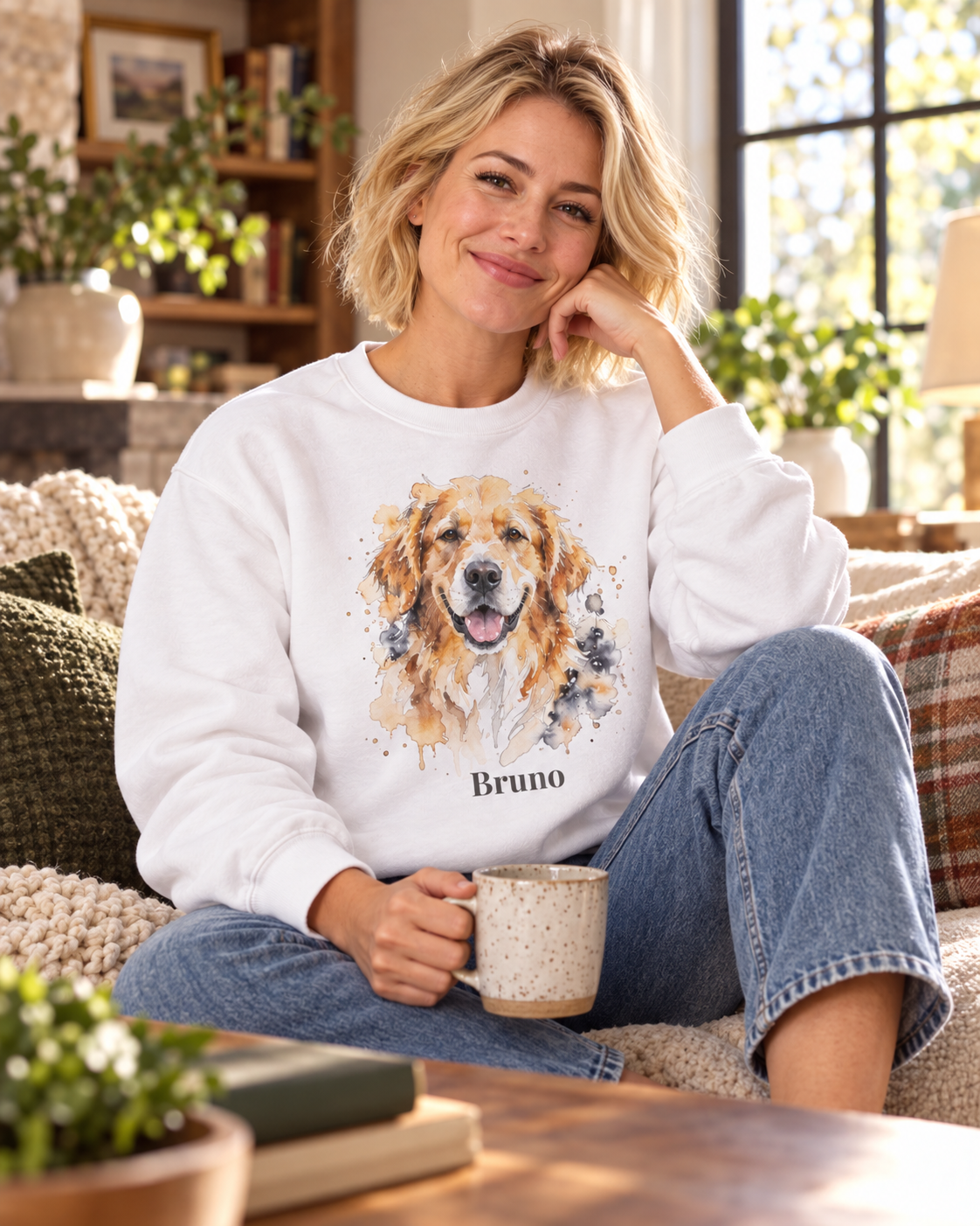 Personalisiertes Sweatshirt mit deinem Tier – neue Produktansicht