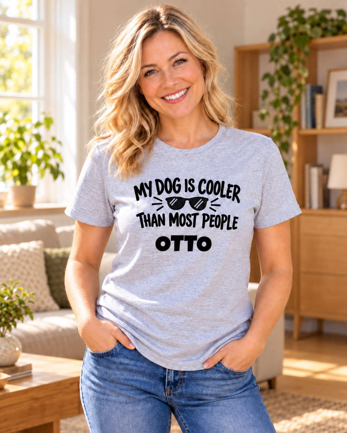 My Dog Is Cooler Than Most People: T-Shirt, Hoodie oder Sweatshirt mit Namen
