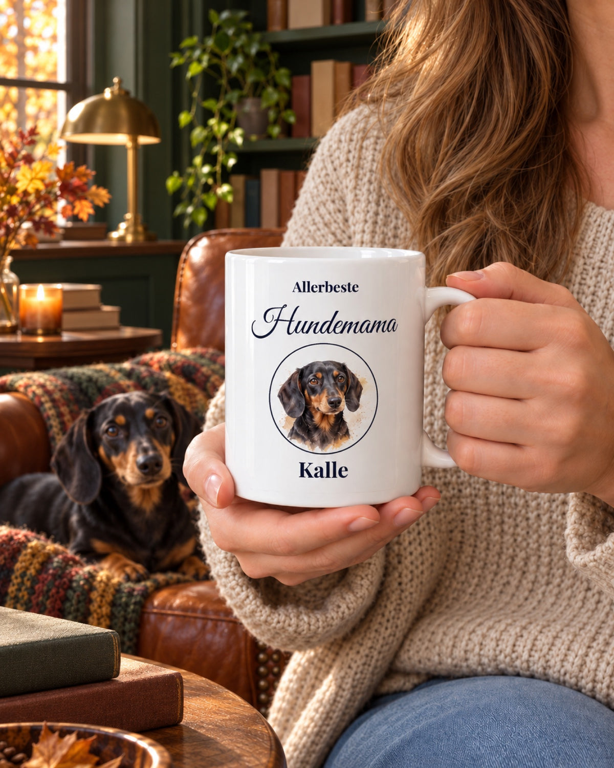 Tasse Allerbeste Hundemama mit Dackel Kalle